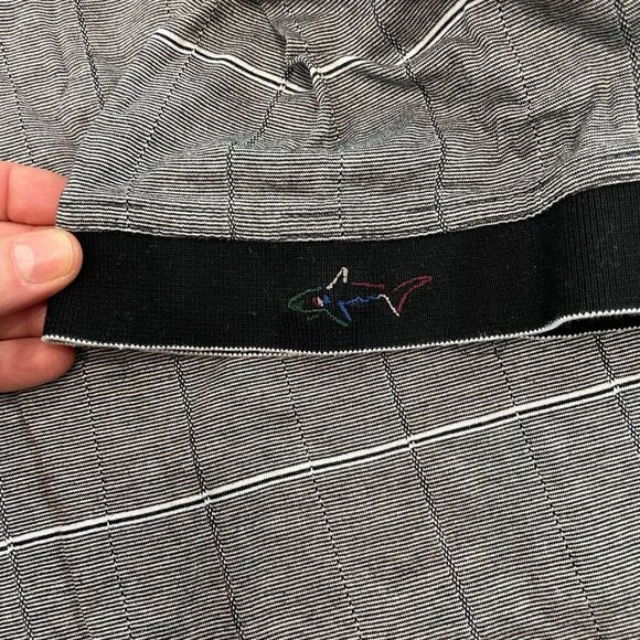 Greg Norman Gray Soft Cotton Two-Tone Stripe Polo XXL - Picture 3 of 7
